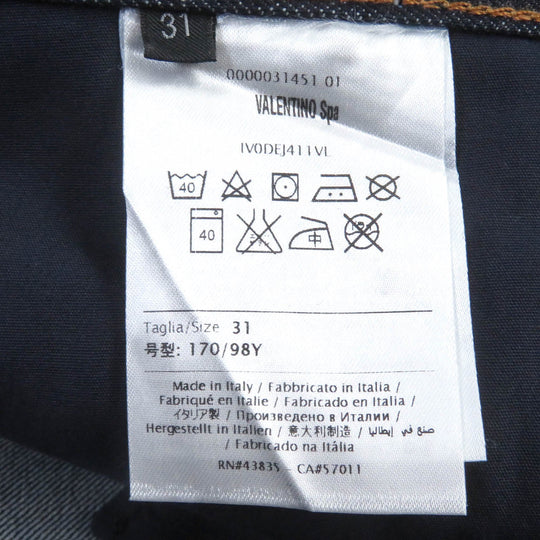 VALENTINO Denim pants Main: 100% cotton Indigo blue mens 31 Used Authentic