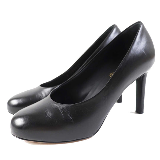 CHANEL pumps G35025 Main: Leather black Women 36 Used Authentic