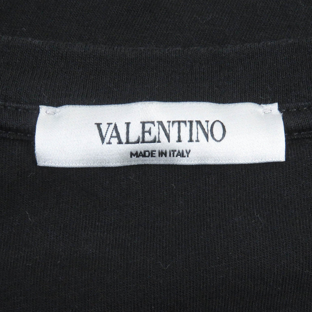 VALENTINO Short sleeve T-shirt UV3MG08F6KV Main: 100% cotton black mens M Used Authentic