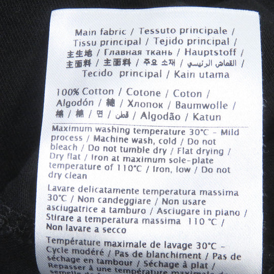 VALENTINO Short sleeve T-shirt UV3MG08F6KV Main: 100% cotton black mens M Used Authentic