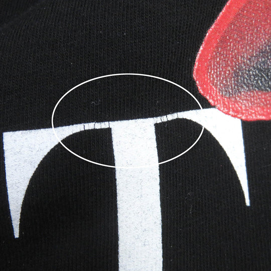VALENTINO Short sleeve T-shirt UV3MG08F6KV Main: 100% cotton black mens M Used Authentic