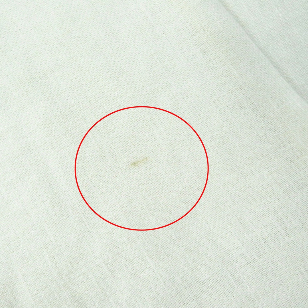 HERMES one piece Main: 100% linen off white Women 40 Used Authentic