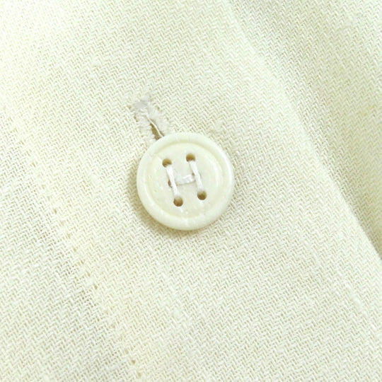 HERMES one piece Main: 100% linen off white Women 40 Used Authentic