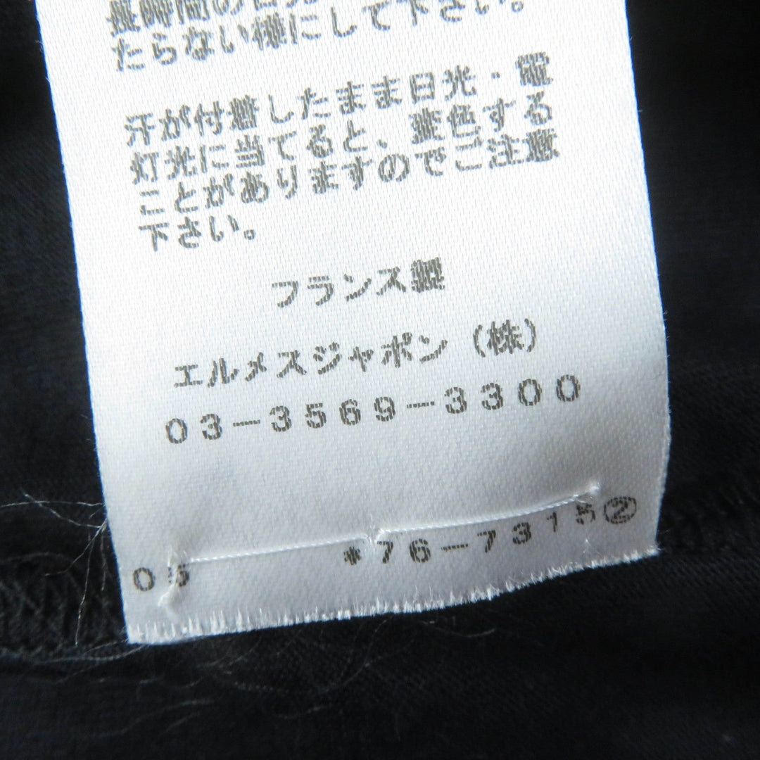 HERMES one piece Main: 100% cotton, some parts: 70% rayon, some parts: 30% polyester Dark navy Women 46 Used Authentic