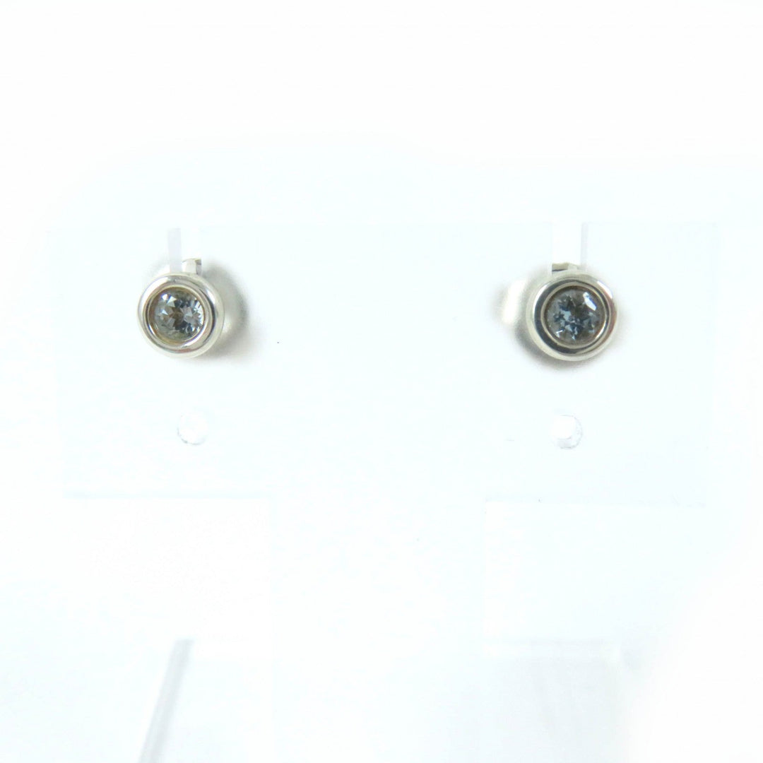 TIFFANY&Co. Pierce Main: AG925, Part: Aquamarine Silver light blue Elsa Peretti Color by the Yard Women Used Authentic