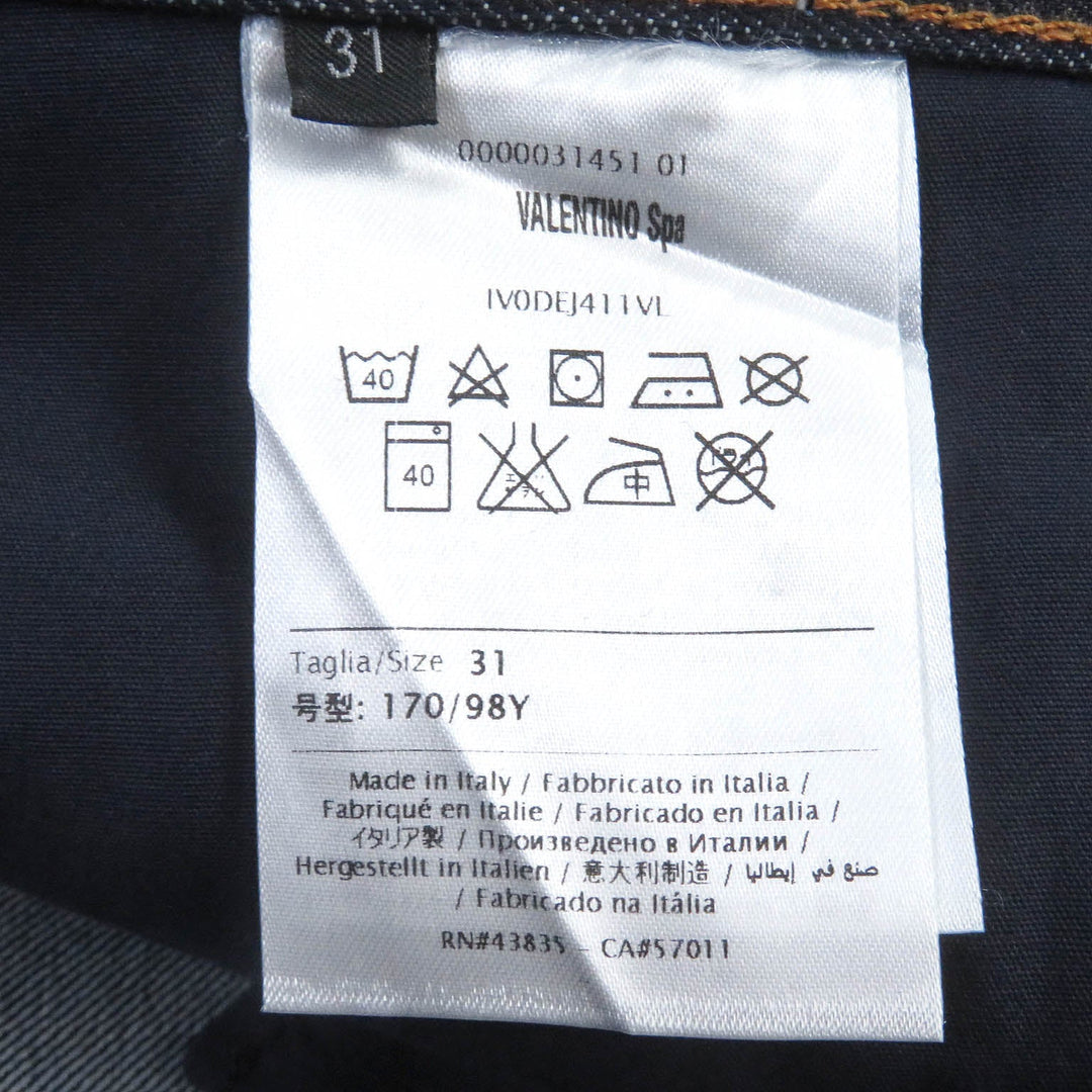 VALENTINO Denim pants Main: 100% cotton Indigo blue mens 31 Used Authentic