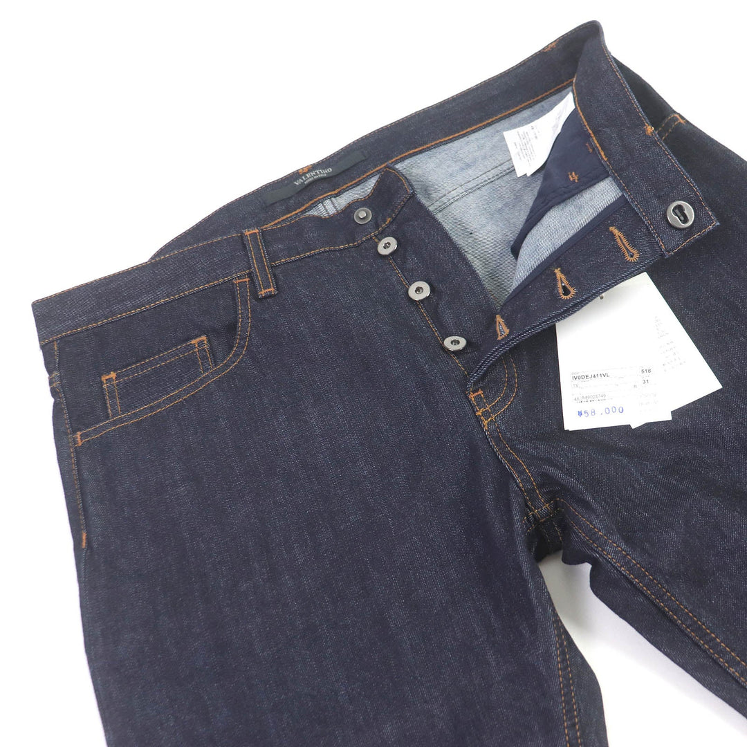 VALENTINO Denim pants Main: 100% cotton Indigo blue mens 31 Used Authentic