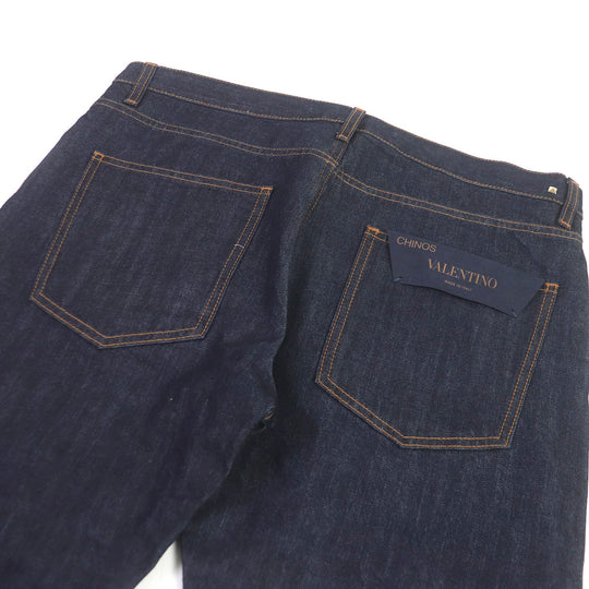 VALENTINO Denim pants Main: 100% cotton Indigo blue mens 31 Used Authentic