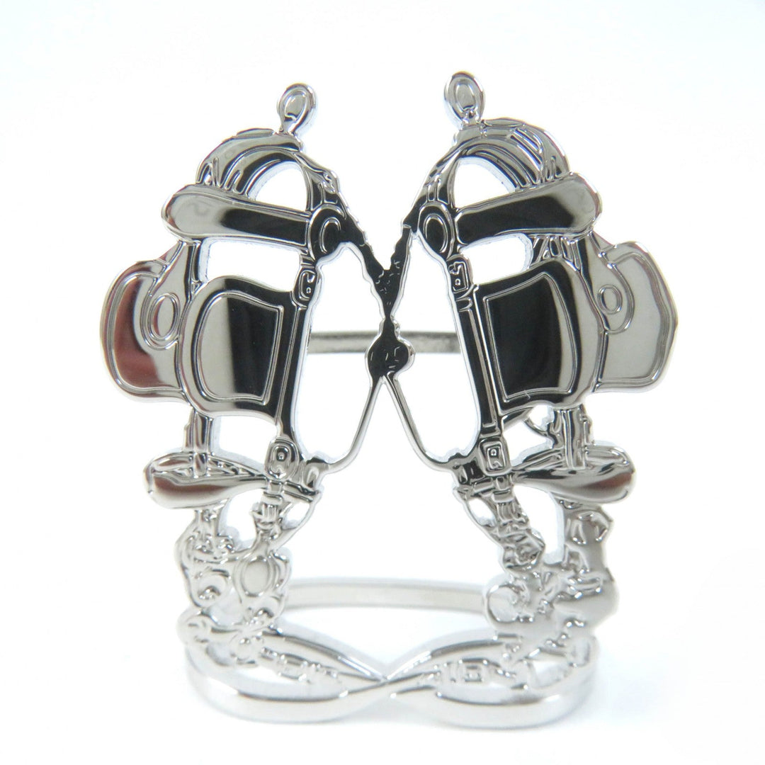 HERMES Scarf ring H603583S 00 Palladium (silver) Silver Brides de Gala Women Used Authentic