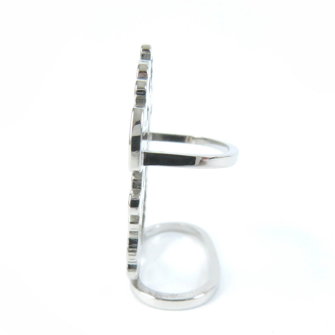 HERMES Scarf ring H603583S 00 Palladium (silver) Silver Brides de Gala Women Used Authentic