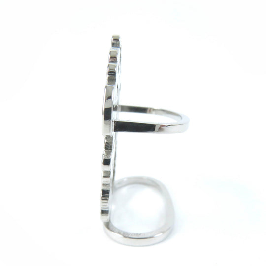 HERMES Scarf ring H603583S 00 Palladium (silver) Silver Brides de Gala Women Used Authentic
