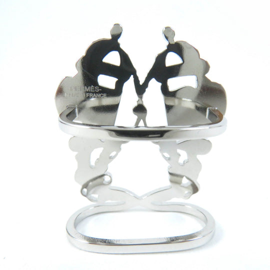HERMES Scarf ring H603583S 00 Palladium (silver) Silver Brides de Gala Women Used Authentic