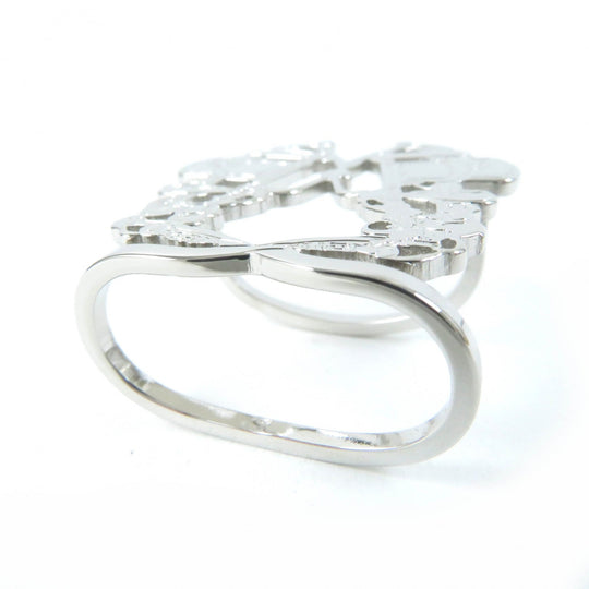 HERMES Scarf ring H603583S 00 Palladium (silver) Silver Brides de Gala Women Used Authentic