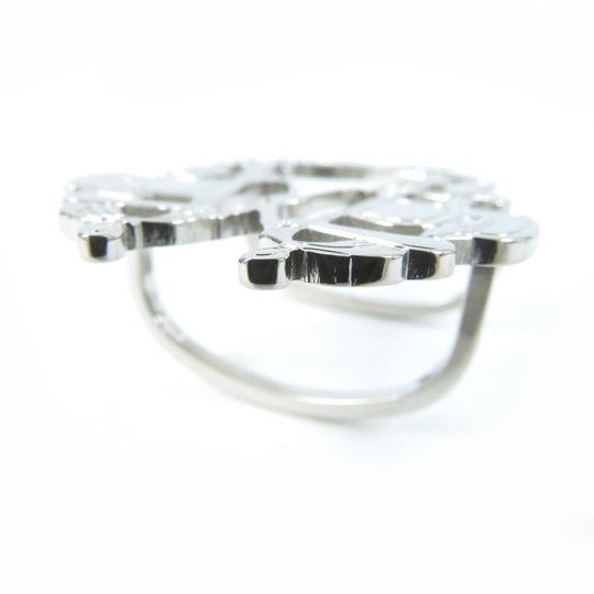 HERMES Scarf ring H603583S 00 Palladium (silver) Silver Brides de Gala Women Used Authentic