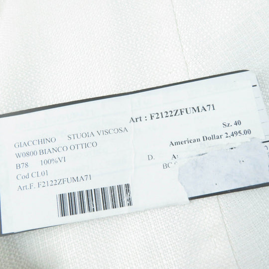 DOLCE&GABBANA Jacket Main: 100% rayon, Lining: 37% cupra, Lining: 63% rayon Ivory Women 40 Used Authentic