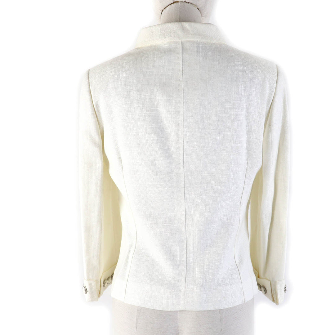 DOLCE&GABBANA Jacket Main: 100% rayon, Lining: 37% cupra, Lining: 63% rayon Ivory Women 40 Used Authentic
