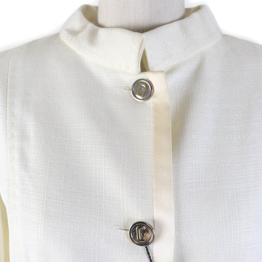 DOLCE&GABBANA Jacket Main: 100% rayon, Lining: 37% cupra, Lining: 63% rayon Ivory Women 40 Used Authentic