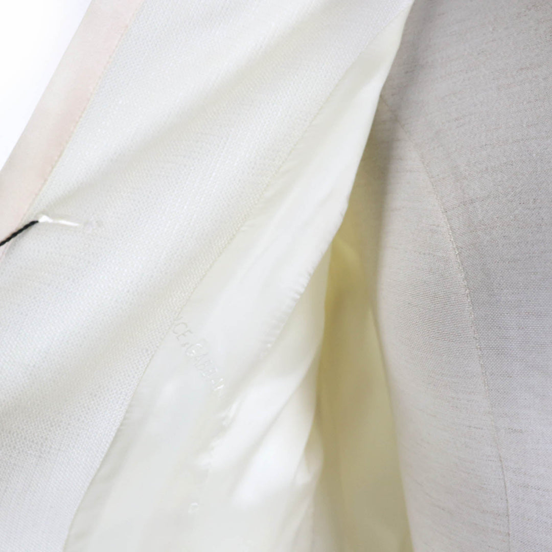DOLCE&GABBANA Jacket Main: 100% rayon, Lining: 37% cupra, Lining: 63% rayon Ivory Women 40 Used Authentic