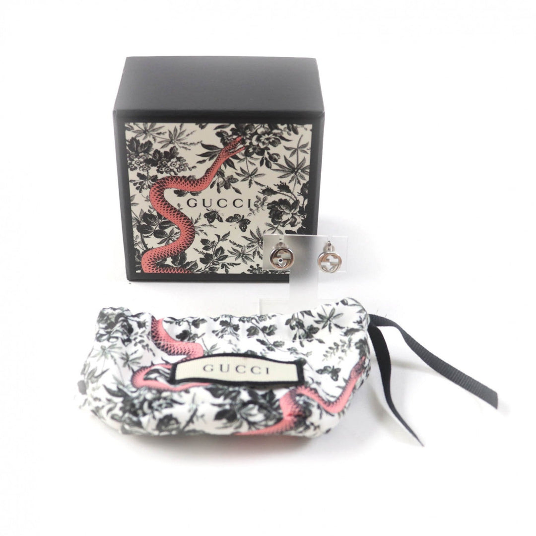 GUCCI Pierce Main�FAG925 Silver Women Used Authentic