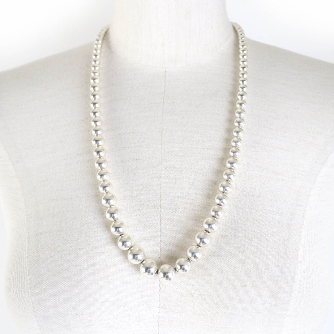 TIFFANY&Co. Necklace Main�FSV925 Silver Hardware ball necklace Women Used Authentic