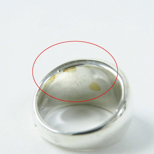 HERMES Ring Main: SV925, Part: 750, K18YG Silver gold Serie No. 55 Women(Unisex) Used Authentic