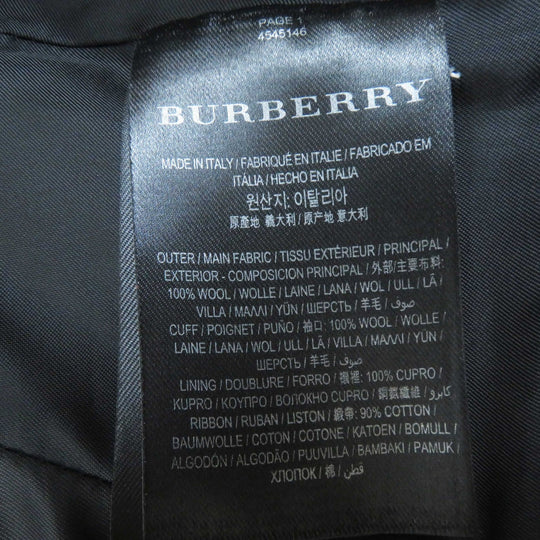 BURBERRY Military jacket 4545146 Outer: 100% wool, Part: 100% wool, Part: 90% cotton, Part: 10% polyester Navy Women 36 Used Authentic