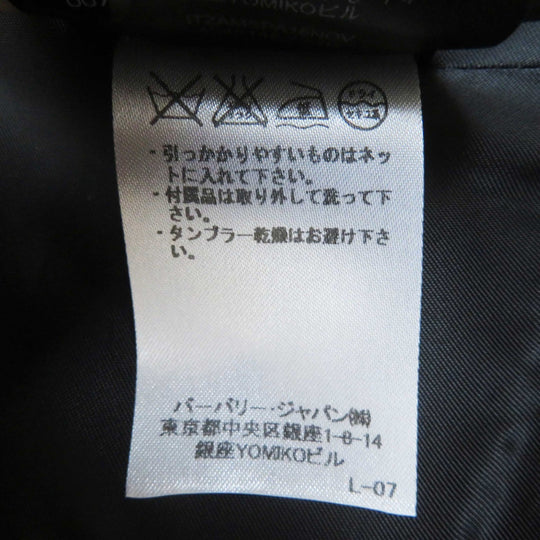 BURBERRY Military jacket 4545146 Outer: 100% wool, Part: 100% wool, Part: 90% cotton, Part: 10% polyester Navy Women 36 Used Authentic