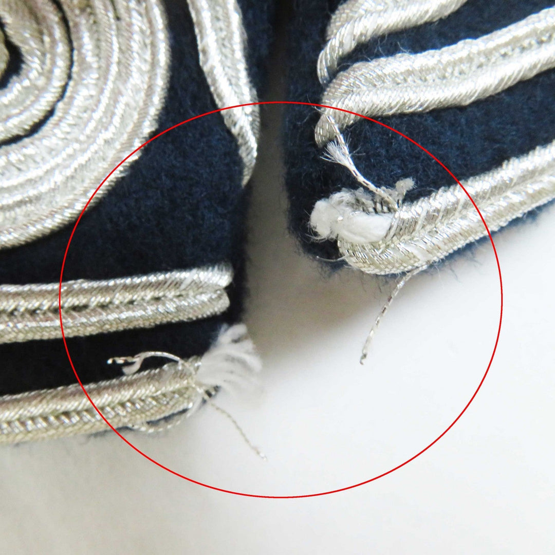 BURBERRY Military jacket 4545146 Outer: 100% wool, Part: 100% wool, Part: 90% cotton, Part: 10% polyester Navy Women 36 Used Authentic