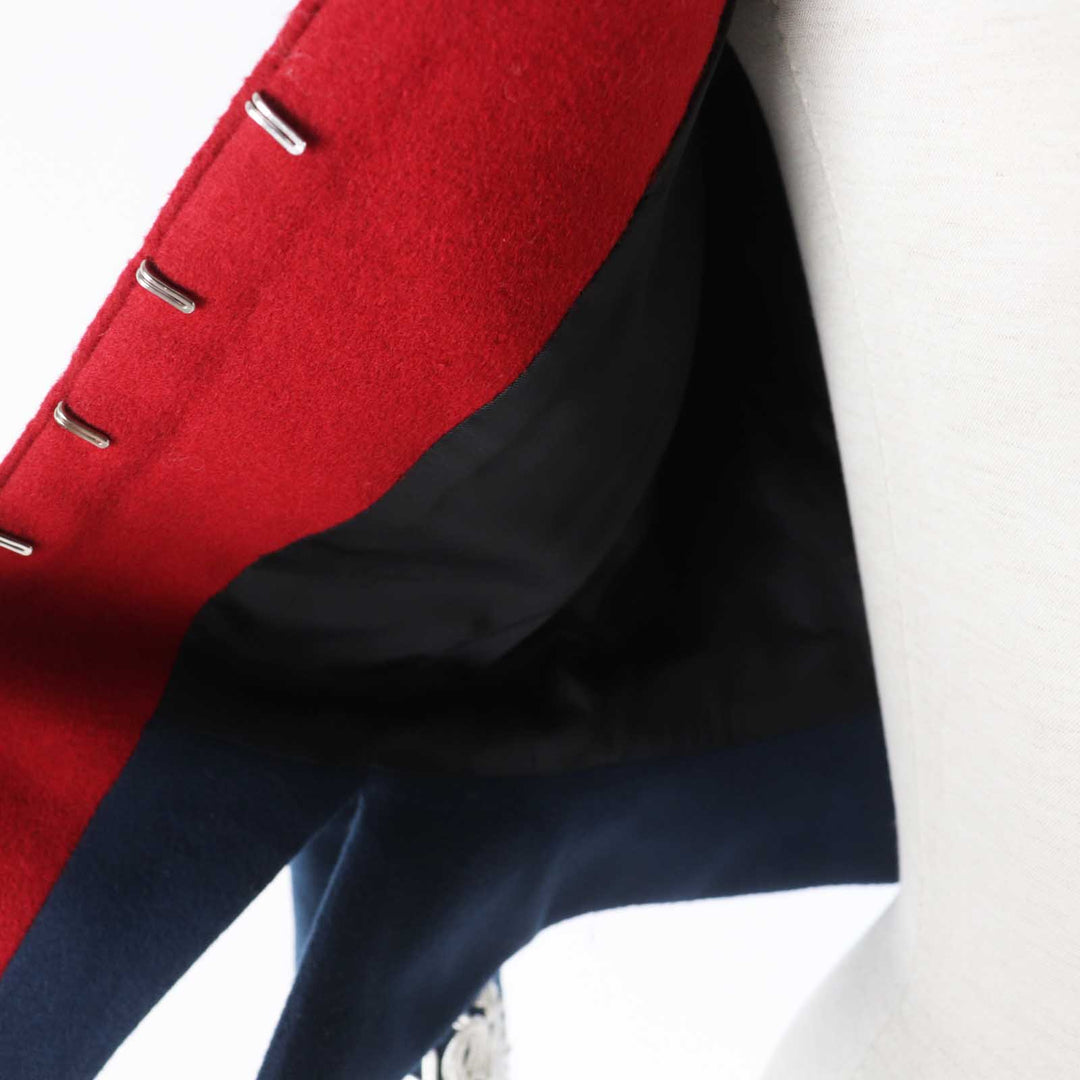 BURBERRY Military jacket 4545146 Outer: 100% wool, Part: 100% wool, Part: 90% cotton, Part: 10% polyester Navy Women 36 Used Authentic