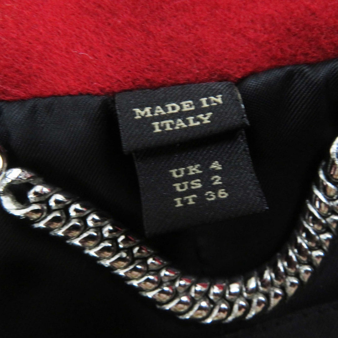 BURBERRY Military jacket 4545146 Outer: 100% wool, Part: 100% wool, Part: 90% cotton, Part: 10% polyester Navy Women 36 Used Authentic