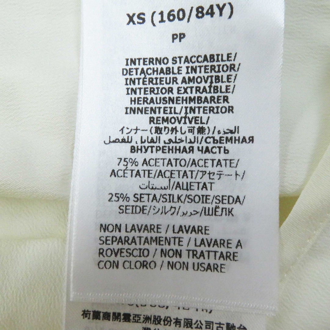 GUCCI knit 713023 Outer: 67% mohair, Outer: 28% nylon, Outer: 5% wool, Part: 63% mohair, Part: 29% nylon, : 7% wool, 1% polyurethane Embroidery: 67% mohair, 28% nylon, 5% wool Inner: 75% acetate, 25% silk white Women XS Used Authentic