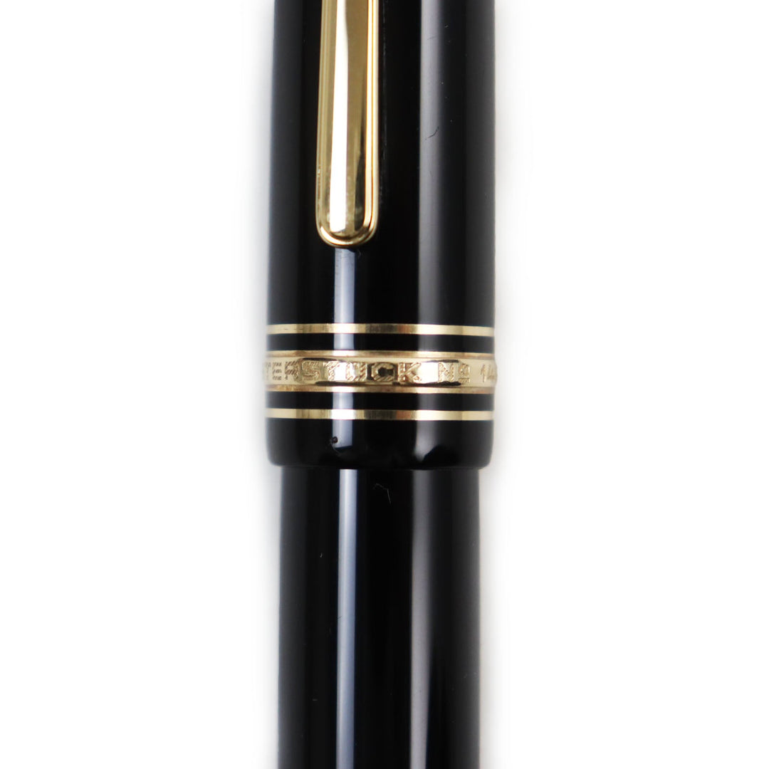 MONTBLANC fountain pen Pen point: K14 Black gold Meisterstuck No.149 mens Used Authentic