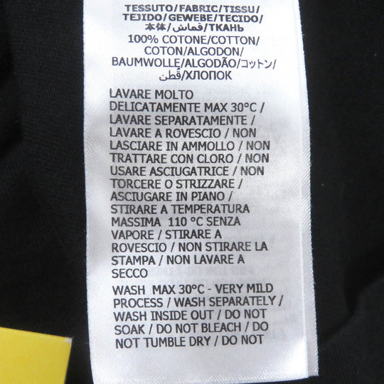 GUCCI Short sleeve T-shirt 616036 Main: 100% cotton black mens S Used Authentic