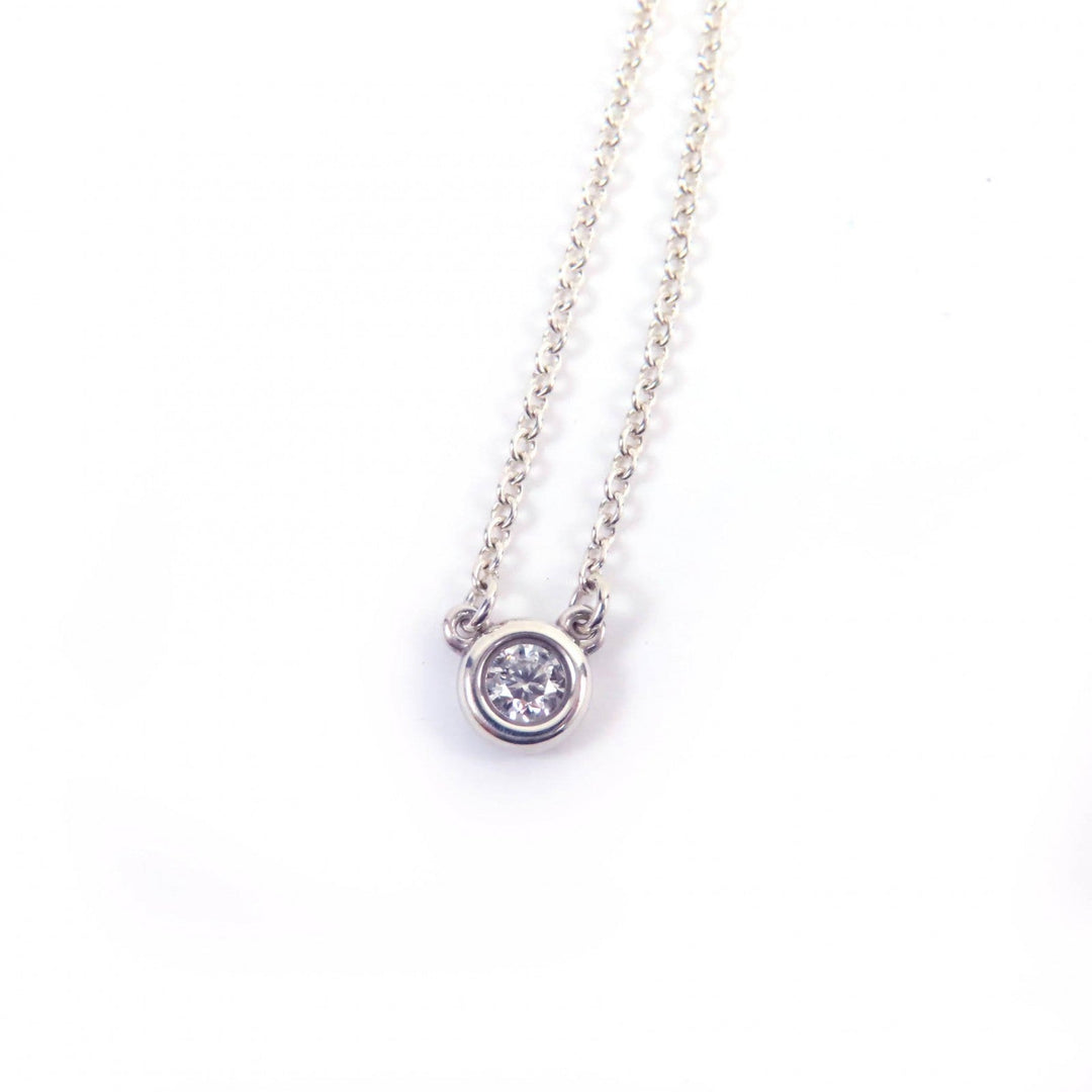TIFFANY&Co. Necklace Main: AG925, Part: Diamond Silver El Saperetti By the yard Women Used Authentic