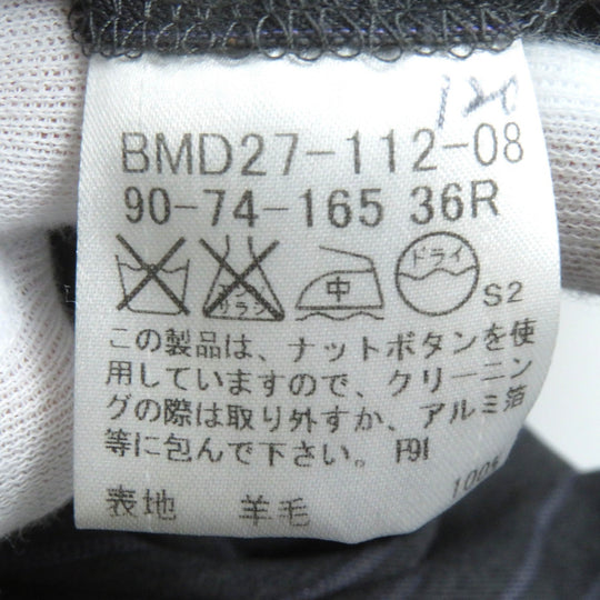 BURBERRY BLACK LABEL suit Outer material: 100% wool, Lining: Cupra, Lining: Polyester, Part: Cupra, (Outer material Super 110S used) Dark Gray Purple mens 165 36R Used Authentic