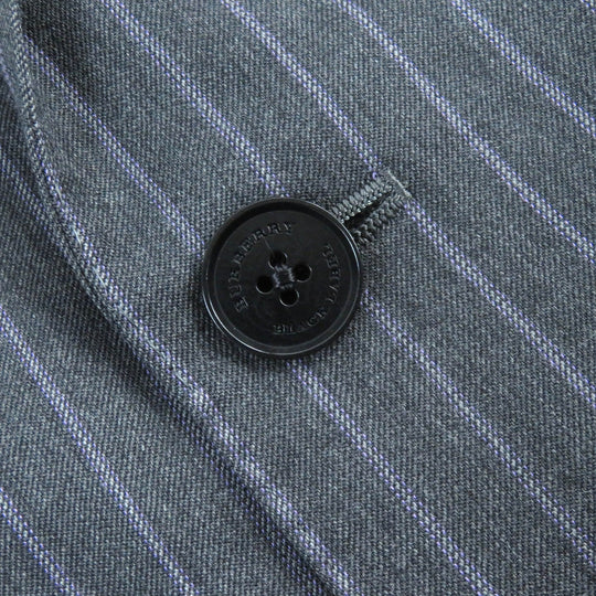 BURBERRY BLACK LABEL suit Outer material: 100% wool, Lining: Cupra, Lining: Polyester, Part: Cupra, (Outer material Super 110S used) Dark Gray Purple mens 165 36R Used Authentic