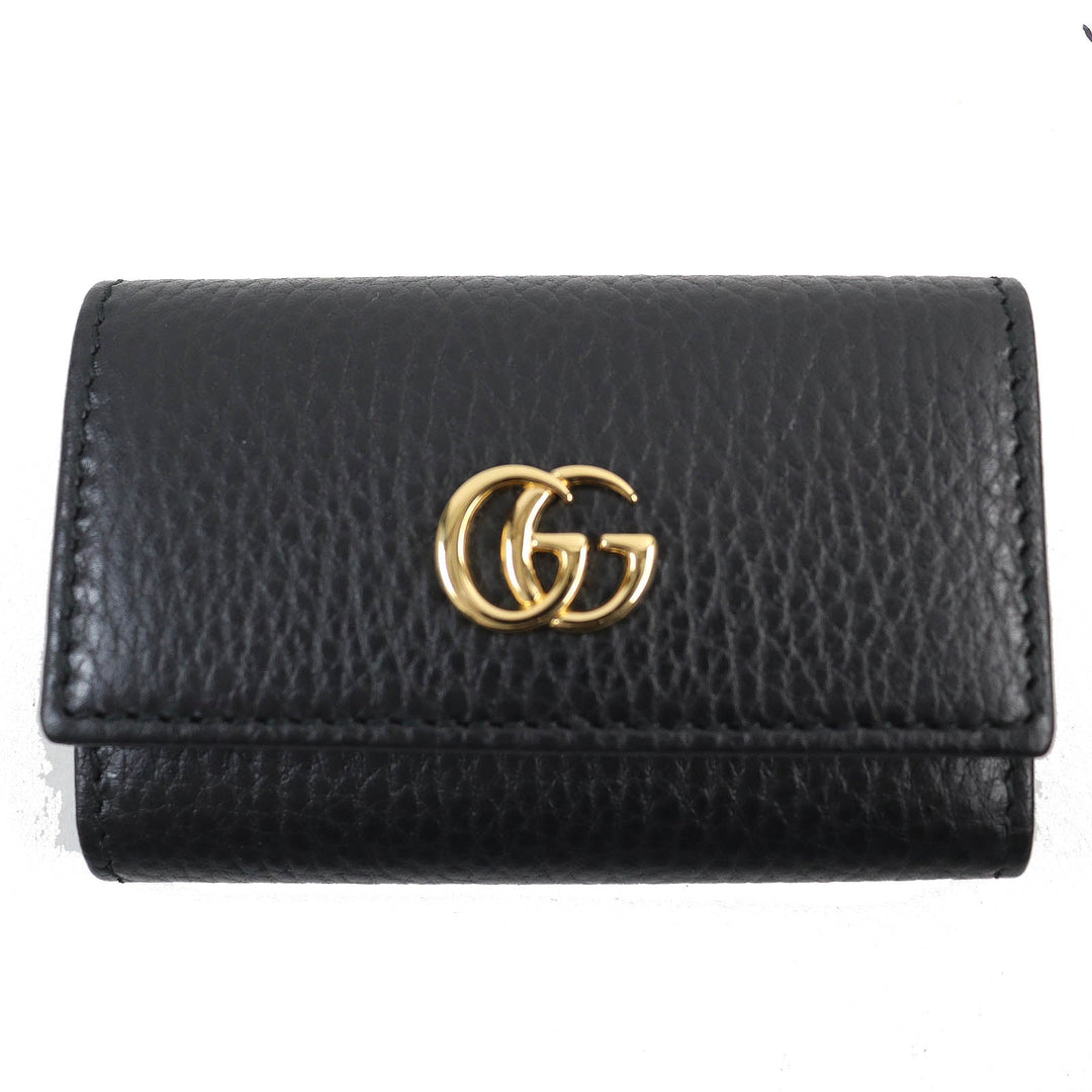 GUCCI Key case Key holder  456118 Main: Leather black mens Used Authentic