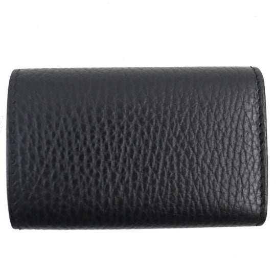 GUCCI Key case Key holder  456118 Main: Leather black mens Used Authentic