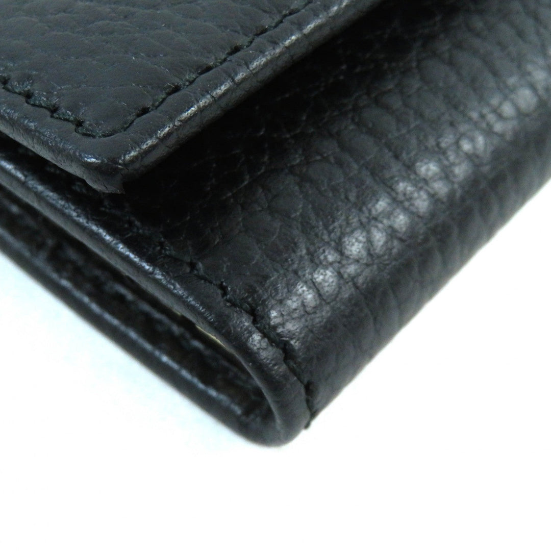 GUCCI Key case Key holder  456118 Main: Leather black mens Used Authentic