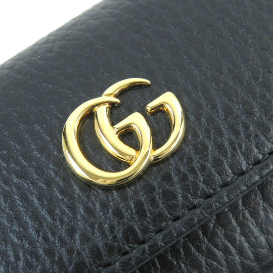 GUCCI Key case Key holder  456118 Main: Leather black mens Used Authentic