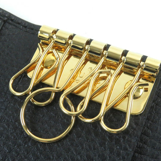 GUCCI Key case Key holder  456118 Main: Leather black mens Used Authentic