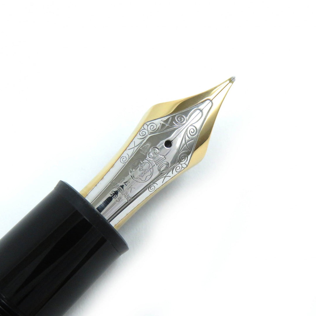 MONTBLANC fountain pen Pen point: K14 Black gold Meisterstck NO.149 mens Used Authentic