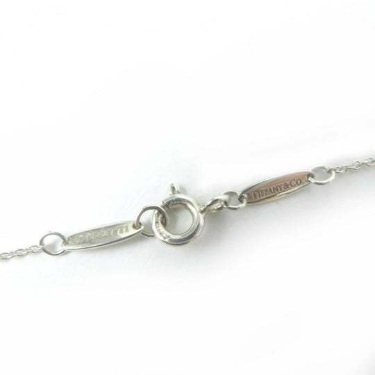 TIFFANY&Co. Necklace Main: AG925, Part: 750 Silver gold El Saperetti Double Open Heart Necklace Women Used Authentic