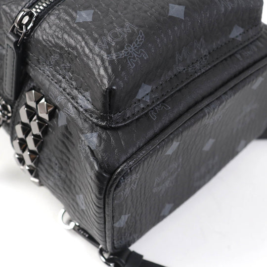 MCM Backpack Main: Leather black Women Used Authentic