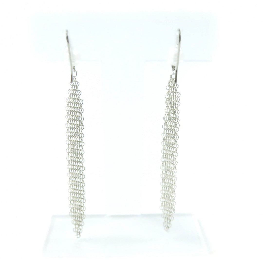 TIFFANY&Co. Pierce Main: AG925, Part: Pearl Silver white El Saperetti Mesh Tassel Pierce Women Used Authentic