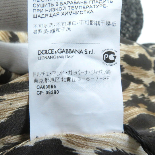DOLCE&GABBANA coat Outer: 50% wool, Outer: 20% nylon, Outer: 15% mohair, Outer: 15% alpaca, Lining: 96% silk, Lining: 4% elastane Black beige Women 36 Used Authentic