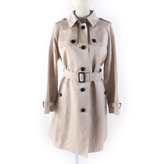 BURBERRY LONDON trench coat B1A09-130-14 Outer: 52% silk, Outer: 48% linen, Part: leather, Lining: cupra, Lining: polyester pink Women 38 Used Authentic