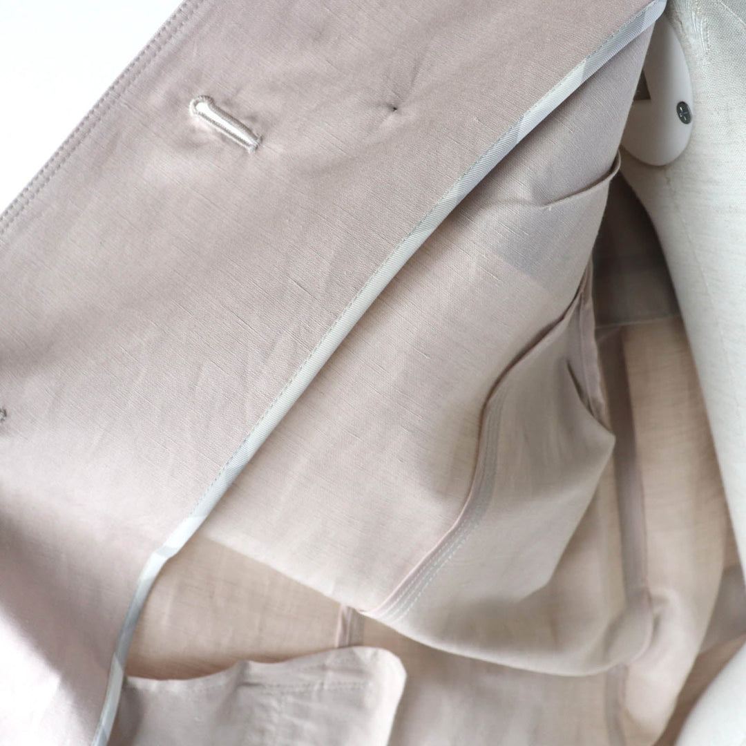 BURBERRY LONDON trench coat B1A09-130-14 Outer: 52% silk, Outer: 48% linen, Part: leather, Lining: cupra, Lining: polyester pink Women 38 Used Authentic