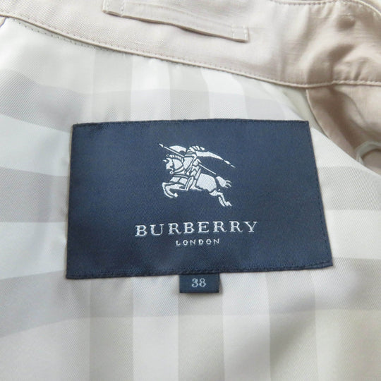 BURBERRY LONDON trench coat B1A09-130-14 Outer: 52% silk, Outer: 48% linen, Part: leather, Lining: cupra, Lining: polyester pink Women 38 Used Authentic