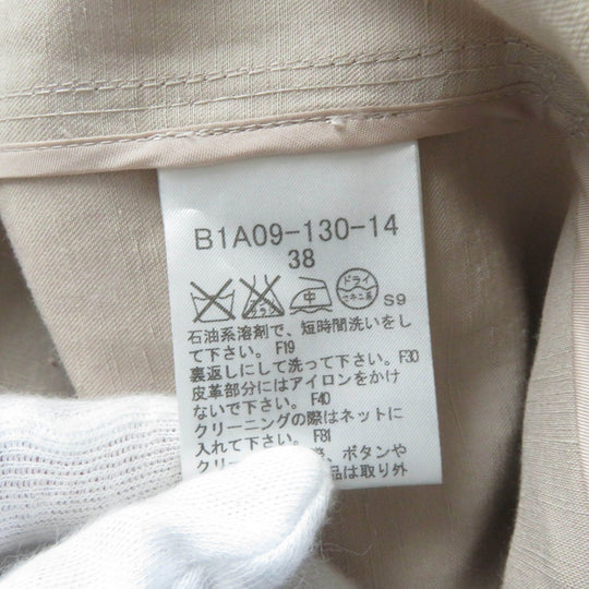 BURBERRY LONDON trench coat B1A09-130-14 Outer: 52% silk, Outer: 48% linen, Part: leather, Lining: cupra, Lining: polyester pink Women 38 Used Authentic